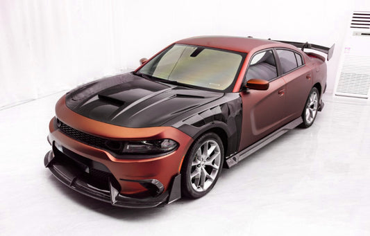 C-Style Carbon Fiber Front Fender for Dodge Charger (2015–2023)