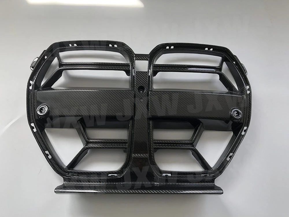 Dry Carbon Fiber Car Front Bumper Kidney Grille Dual Slat Grille Body Kits for BMW G80 M3 G82 G83 M4 2021 + Cars Accessories