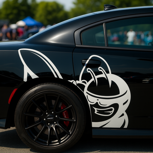 Dodge Charger Super Bee Accessories - Rear Side Vinyl Decal (2 Pack) for 2015-2023 Models, Dodge Super Bee Decal, Enhance Your Super Bee Charger with Premium Automotive Stickers