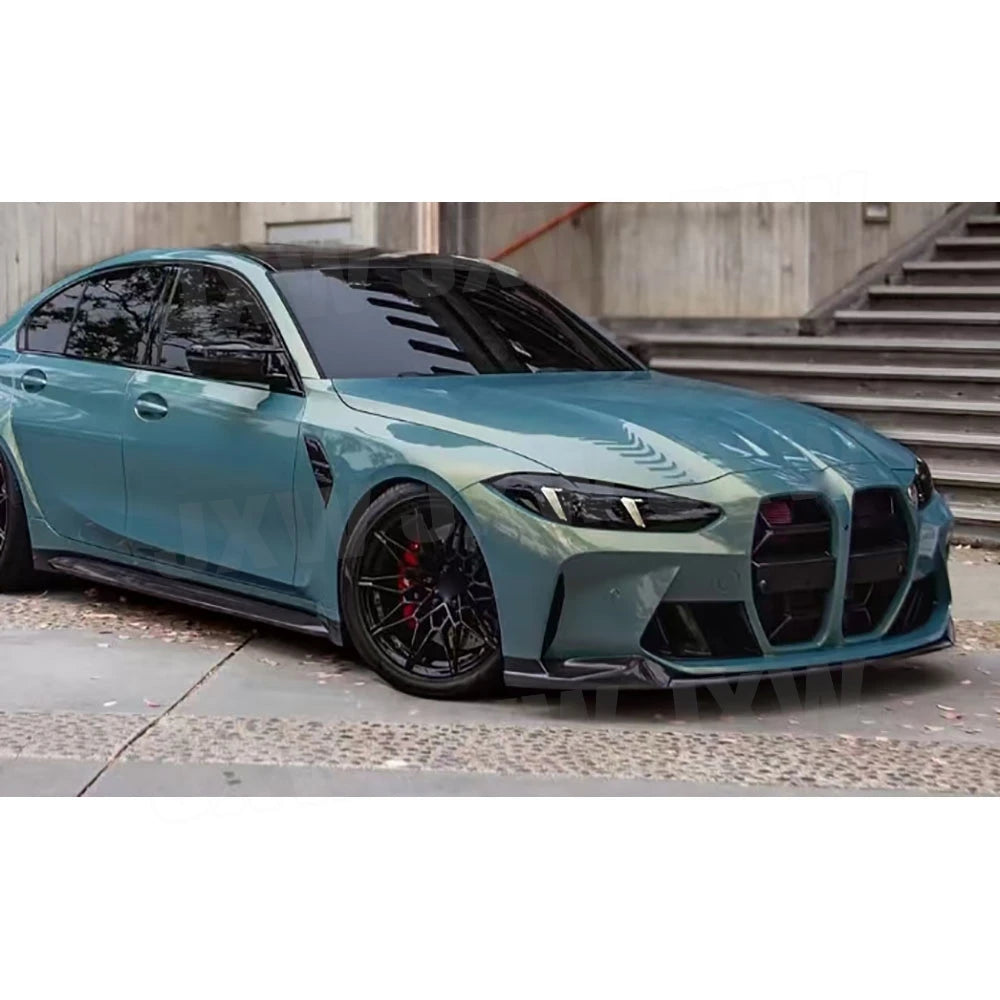 Dry Carbon Fiber Car Front Bumper Kidney Grille Dual Slat Grille Body Kits for BMW G80 M3 G82 G83 M4 2021 + Cars Accessories