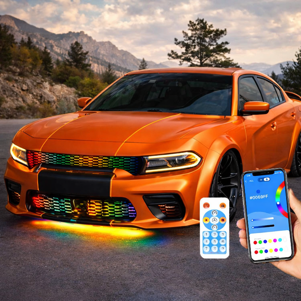 🔥 FratelliGarageHQ RGBIC Flow Series Grille Light Kit