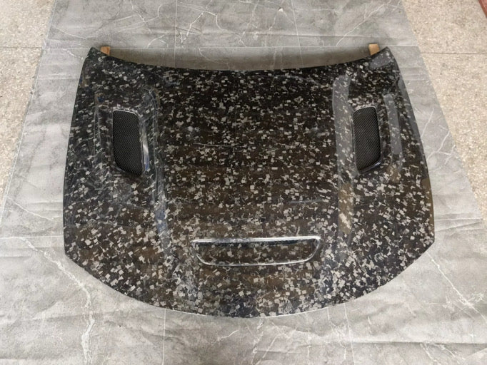 Glossy Forged Carbon Fiber Redeye Hood Dodge Charger 2015+